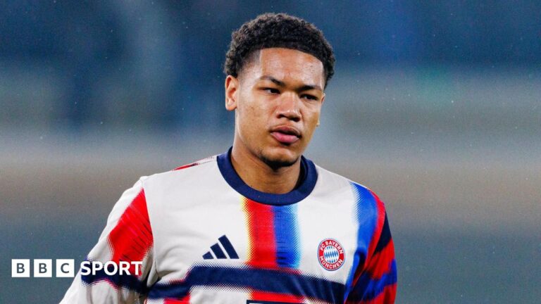 Leonard Prescott in training for Bayern Munich